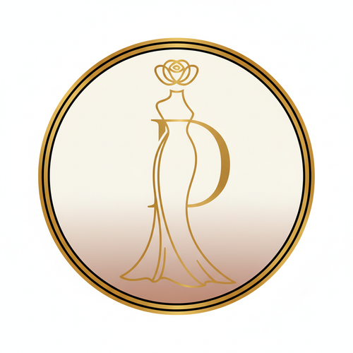 create a circular logo for a woman's classy clothing brand with no text